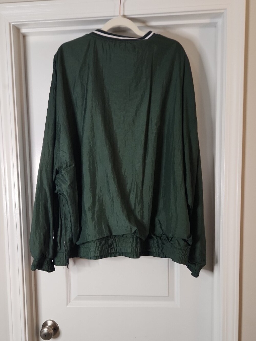 Men's Green 'STATE' Pullover Bomber Jacket - XXL - Picture 2 of 4